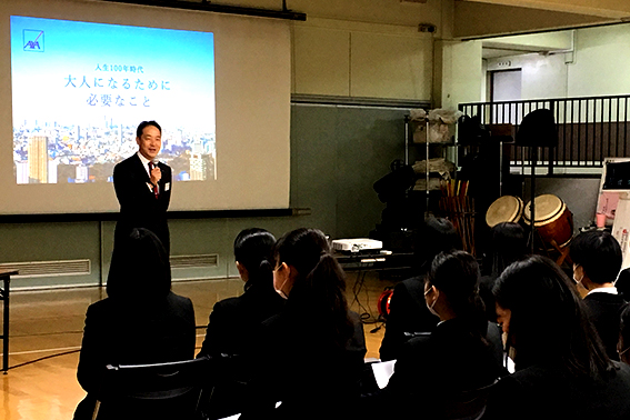 2020年2月26日 潤徳女子高等学校 生徒:146名 講師:東京第一FA支社 須佐 紀雄FA
