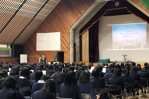 2019年11月2日 立川女子高等学校 生徒:307名 講師:首都圏第五FA支社 野上 雅之FA