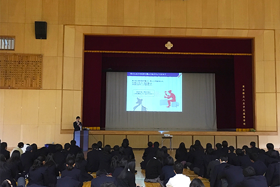 2019年12月20日 東京都立八王子北高等学校 生徒:191名 講師:東京第一FA支社 堀内 健太支社長